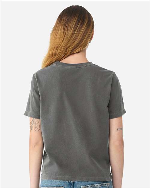 Women's Garment-Dyed Tee - Washed Charcoal Back
