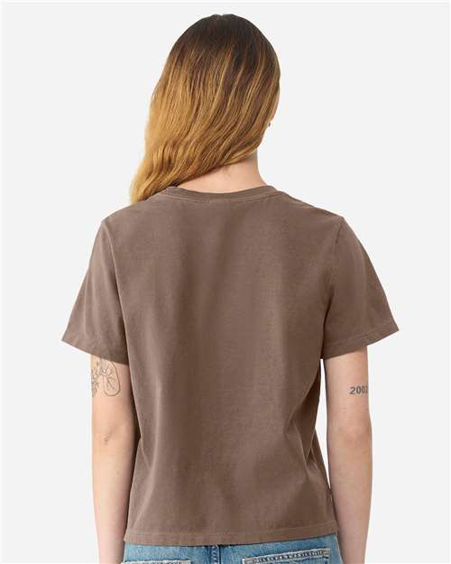 Women's Garment-Dyed Tee - Washed Cocoa Back