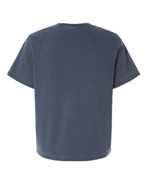 Women's Garment-Dyed Tee - Washed Navy Back