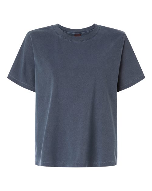 Women's Garment-Dyed Tee - Washed Navy Front