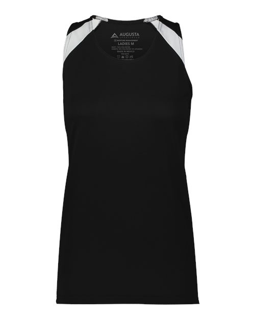 Women's Overspeed Track Jersey - Black/ White Front