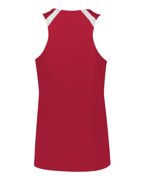 Women's Overspeed Track Jersey - Scarlet/ White Back