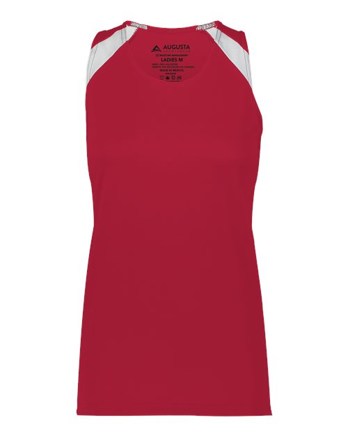 Women's Overspeed Track Jersey - Scarlet/ White Front