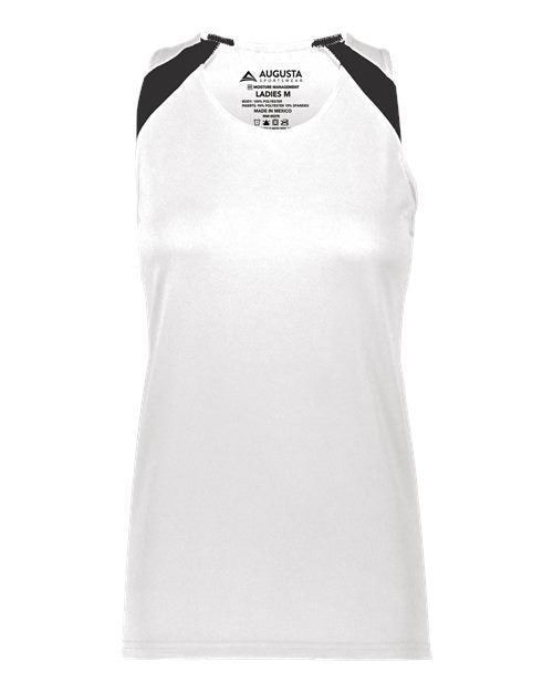 Women's Overspeed Track Jersey - White/ Black Front