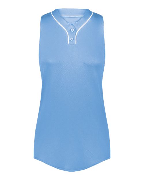 Women's Cutter Jersey - Columbia Blue/ White Front