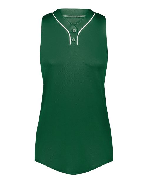 Women's Cutter Jersey - Dark Green/ White Front