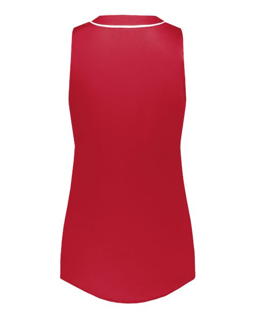 Women's Cutter Jersey - Scarlet/ White Back