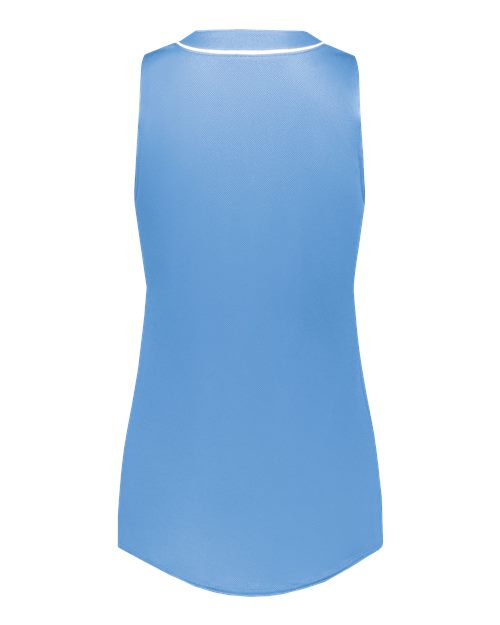 Girls' Cutter Jersey - Columbia Blue/ White Back