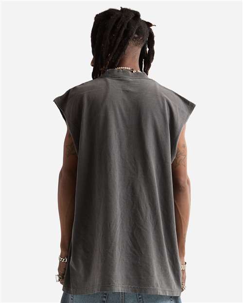Unisex Garment-Dyed Muscle Tee - Shadow Back