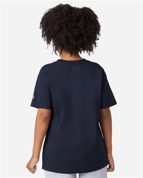 Youth Jersey T-Shirt - Navy Back