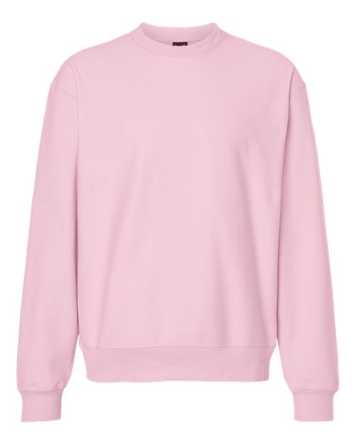 Unisex Beefy® Sweats Premium Heavyweight Crewneck Sweatshirt - Pale Pink Front