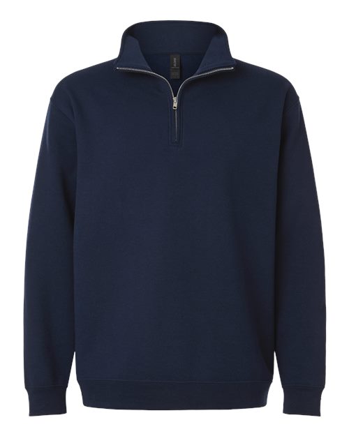 Unisex Heavy Blend™ Quarter-Zip Sweatshirt - Navy Front