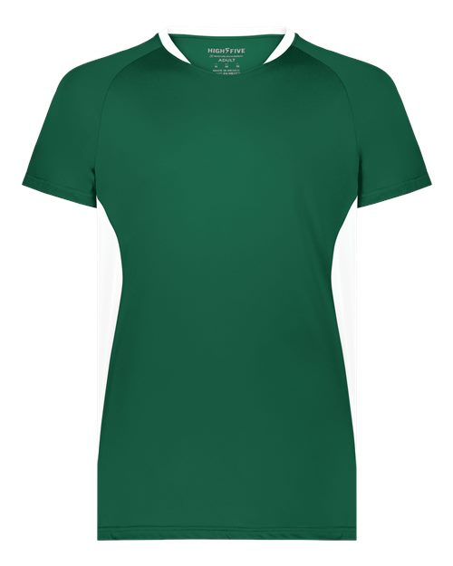 Unisex Octane Soccer Jersey - Dark Green/ White Front
