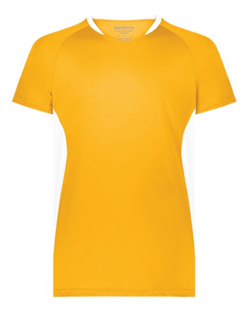 Unisex Octane Soccer Jersey - Gold/ White Front