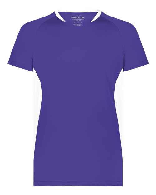 Unisex Octane Soccer Jersey - Purple/ White Front