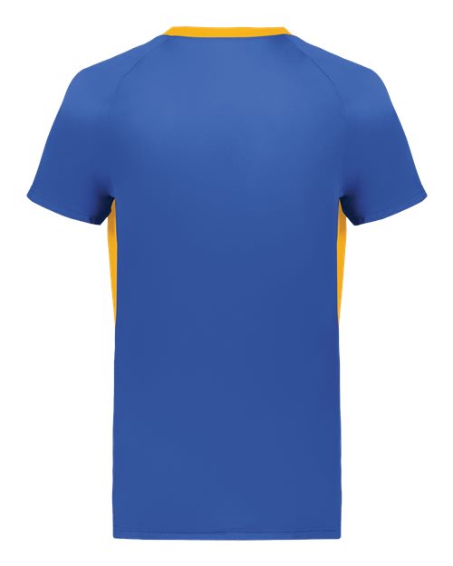 Unisex Octane Soccer Jersey - Royal/ Gold Back