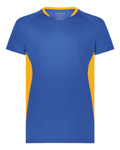 Unisex Octane Soccer Jersey - Royal/ Gold Front