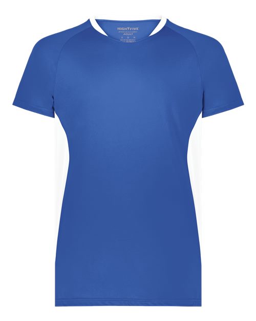 Unisex Octane Soccer Jersey - Royal/ White Front