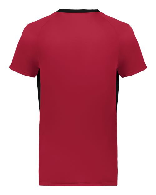 Unisex Octane Soccer Jersey - Scarlet/ Black Back