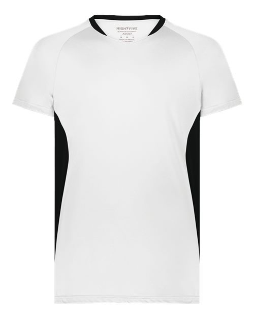 Unisex Octane Soccer Jersey - White/ Black Front