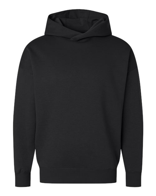 LAT Unisex Heavyweight Hoodie Sweatshirt - Black Front