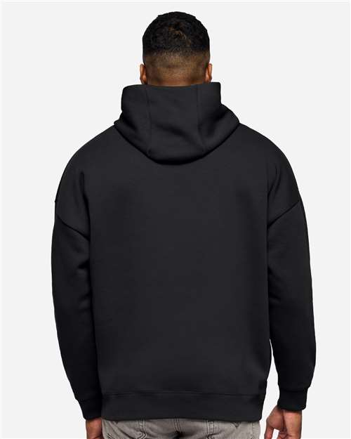 Unisex Heavyweight Hoodie Sweatshirt - Black Back