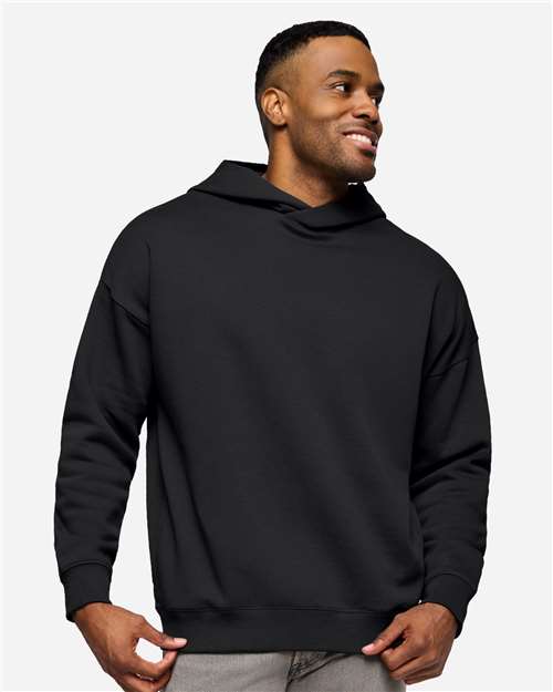 Unisex Heavyweight Hoodie Sweatshirt - Black Front