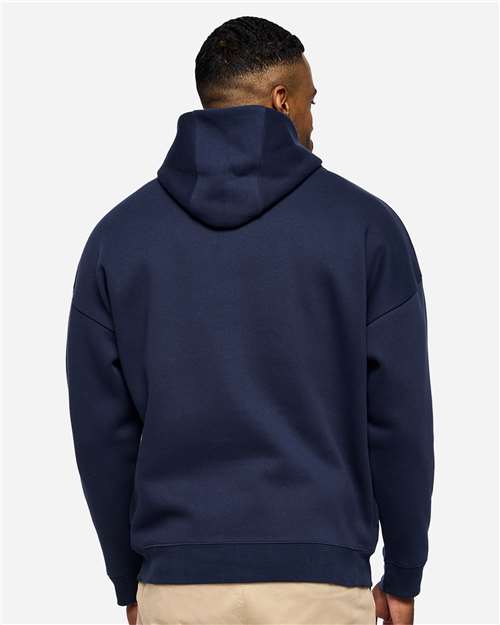 Unisex Heavyweight Hoodie Sweatshirt - Navy Back