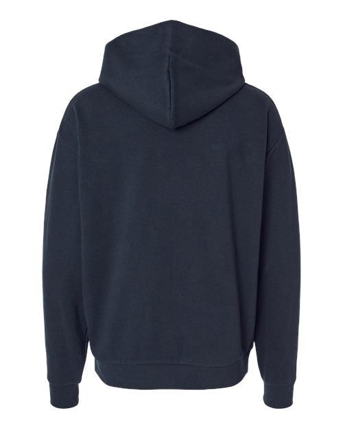 Unisex Boulevard Heavyweight Hooded Sweatshirt - Navy Back