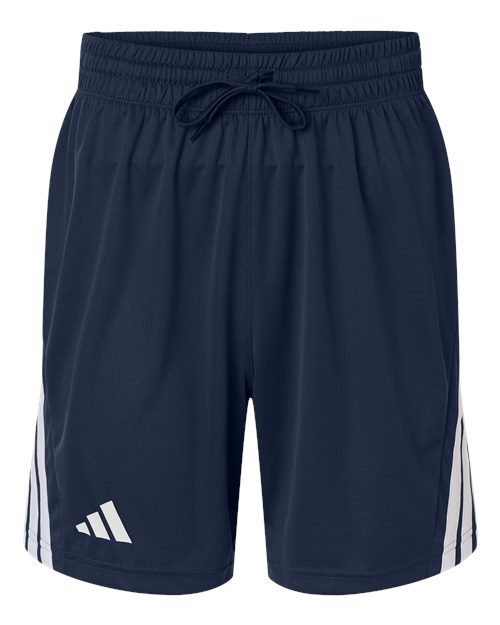 Men's 3-Stripes 7" Shorts - Team Navy Blue/ White Front
