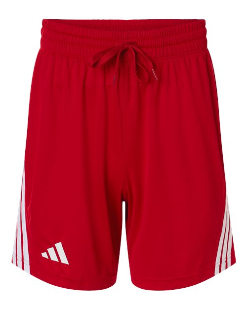 Men's 3-Stripes 7" Shorts - Team Power Red/ White Front