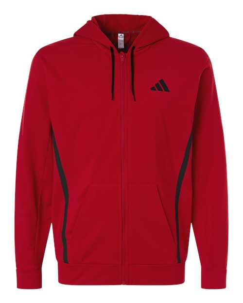 Men's Game & Go Fleece Full-Zip Hooded Sweatshirt - Team Power Red Front