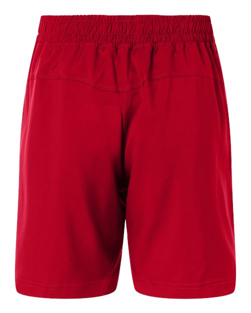 Men's D4T Woven 7" Shorts - Team Power Red/ White Back