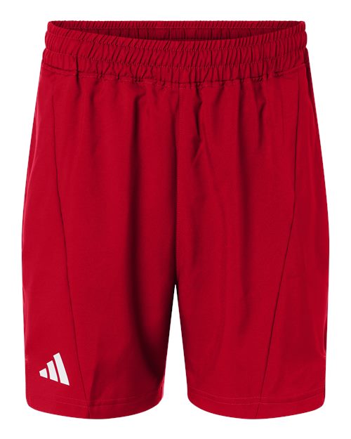 Men's D4T Woven 7" Shorts - Team Power Red/ White Front