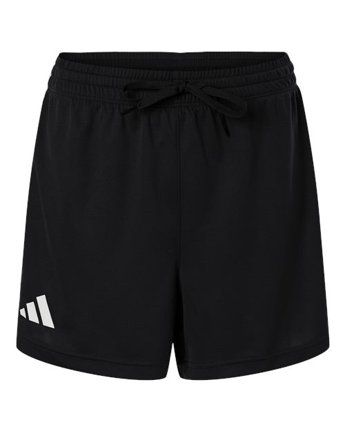 Women's 3-Stripes 3" Shorts - Black/ White Front