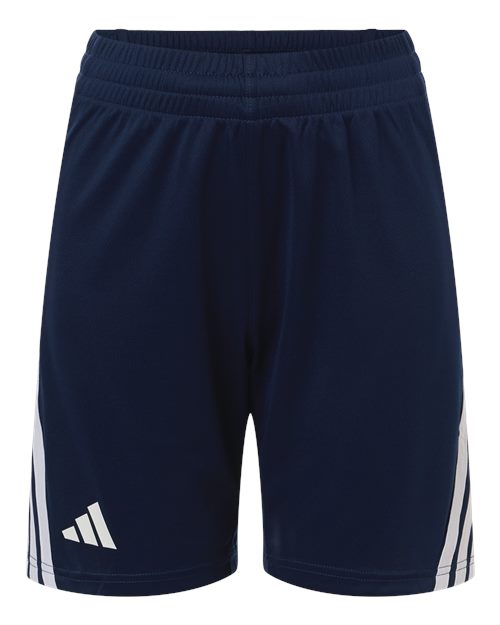 Youth 3-Stripes 7" Shorts - Collegiate Navy/ White Front