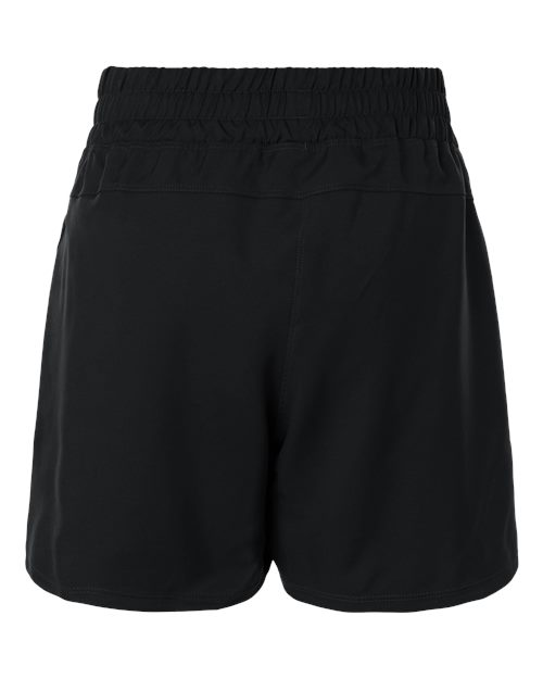 Women's D4T Woven 3" Shorts - Black/ White Back