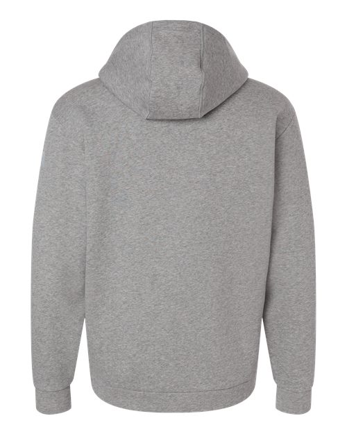 Men's Fleece Hooded Sweatshirt - Medium Grey Heather Back