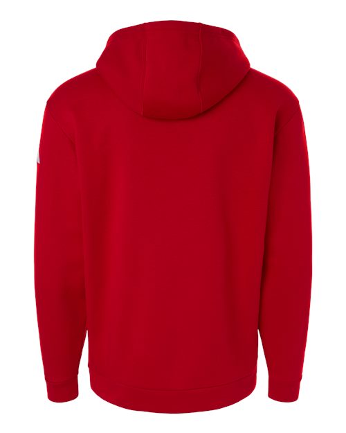 Men's Fleece Hooded Sweatshirt - Team Power Red Back