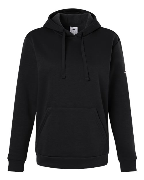 Women's Fleece Hooded Sweatshirt - Black Front