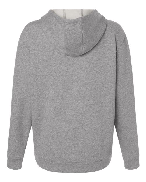 Women's Fleece Hooded Sweatshirt - Medium Grey Heather Back