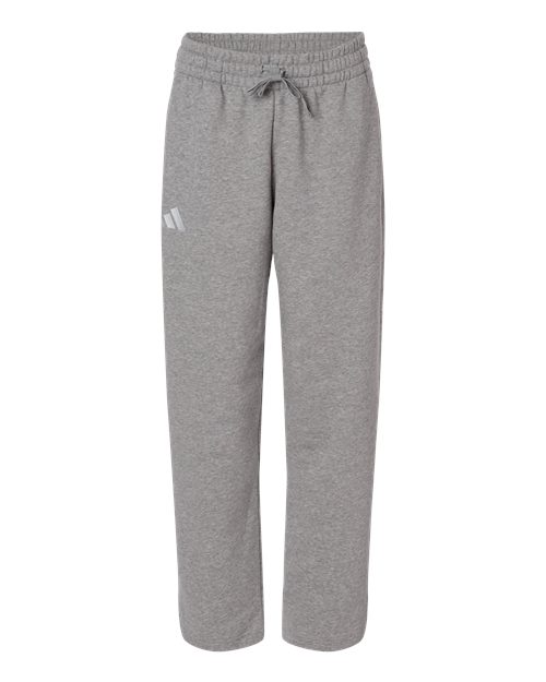 Women's Fleece Sweatpants - Medium Grey Heather Front