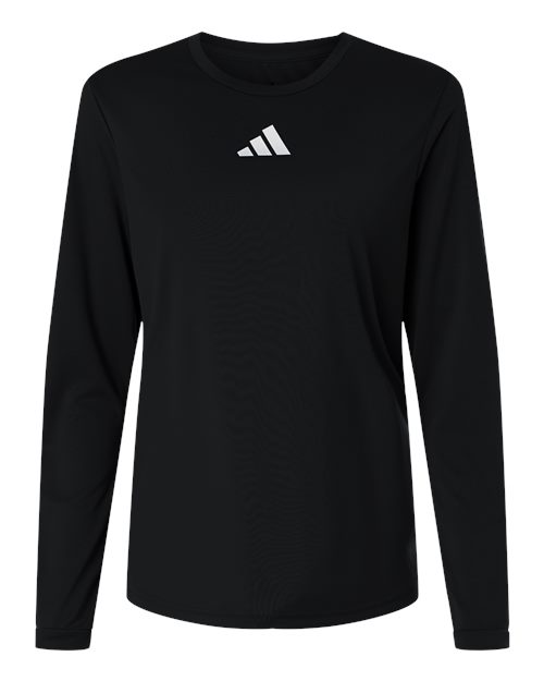 Women's Pregame Long Sleeve T-Shirt - Black/ White Front