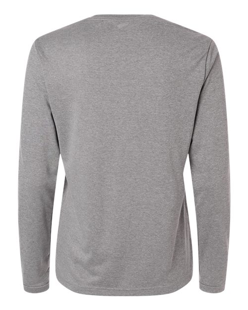 Women's Pregame Long Sleeve T-Shirt - Medium Grey Heather/ Black Back