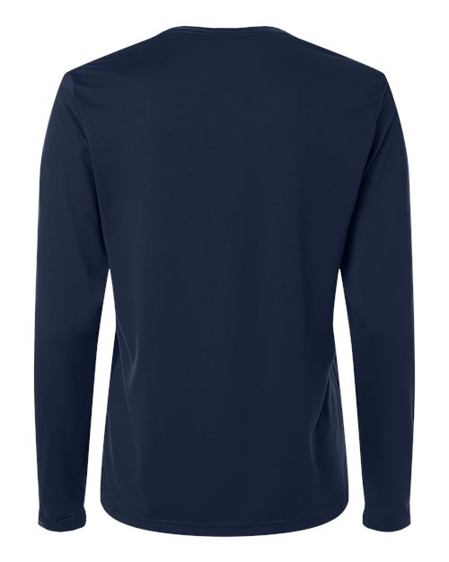 Women's Pregame Long Sleeve T-Shirt - Team Navy Blue/ White Back