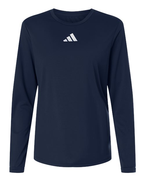 Women's Pregame Long Sleeve T-Shirt - Team Navy Blue/ White Front