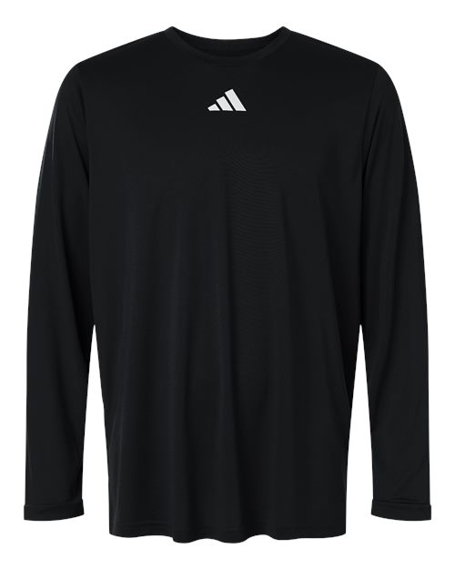 Men's Pregame Long Sleeve T-Shirt - Black/ White Front
