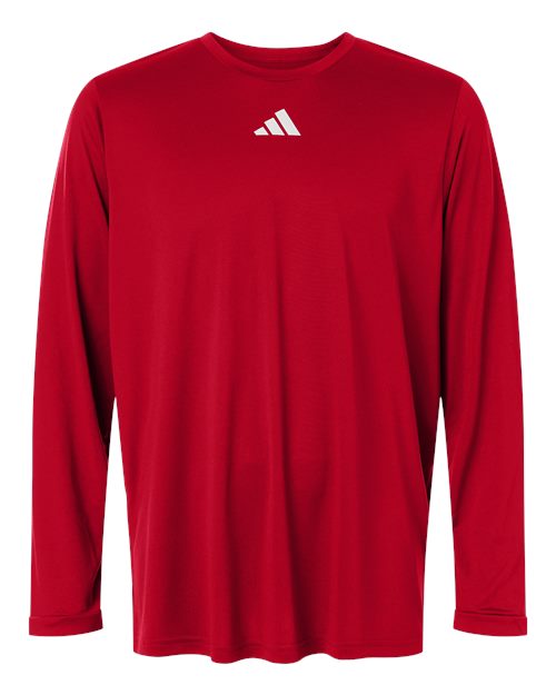 Men's Pregame Long Sleeve T-Shirt - Team Power Red/ White Front