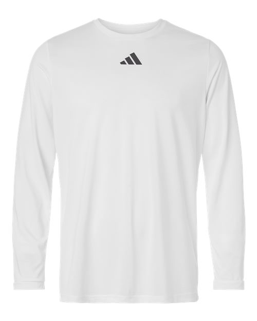 Men's Pregame Long Sleeve T-Shirt - White/ Team Grey Four Front