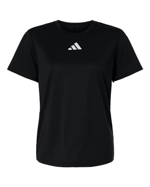 Women's Pregame T-Shirt - Black/ White Front
